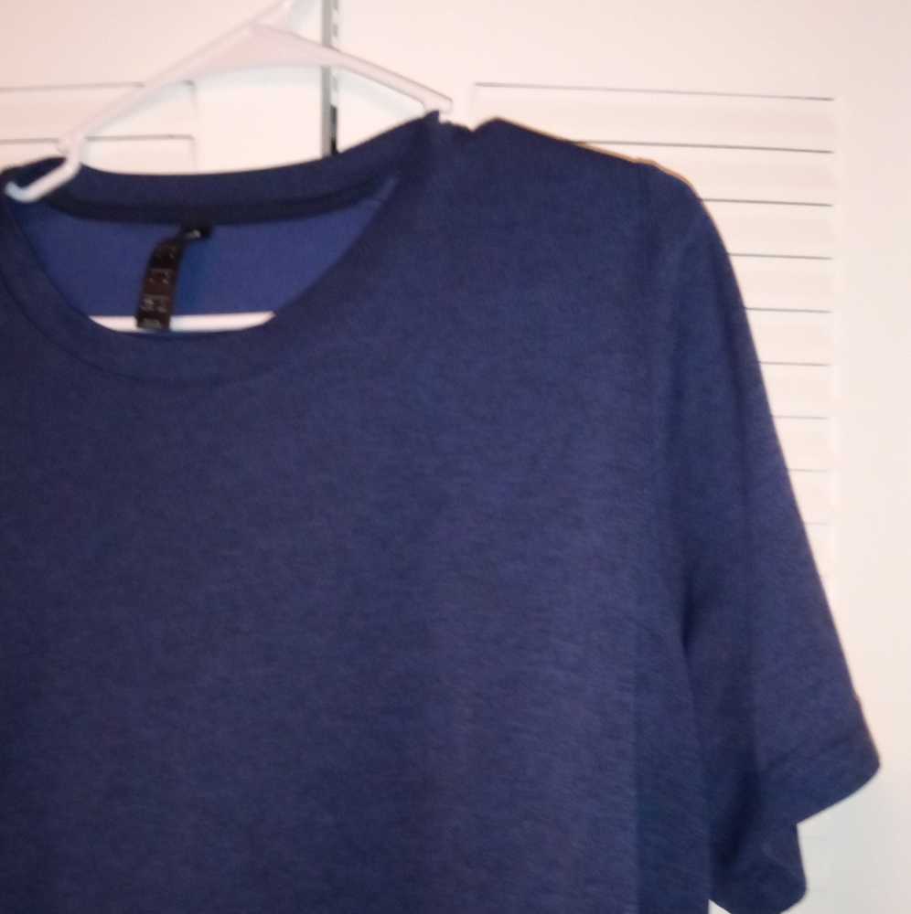 Adidas Deep Blue Crew Neck Tee - Picture 2 of 6
